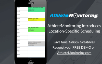 AthleteMonitoring introduces location scheduling