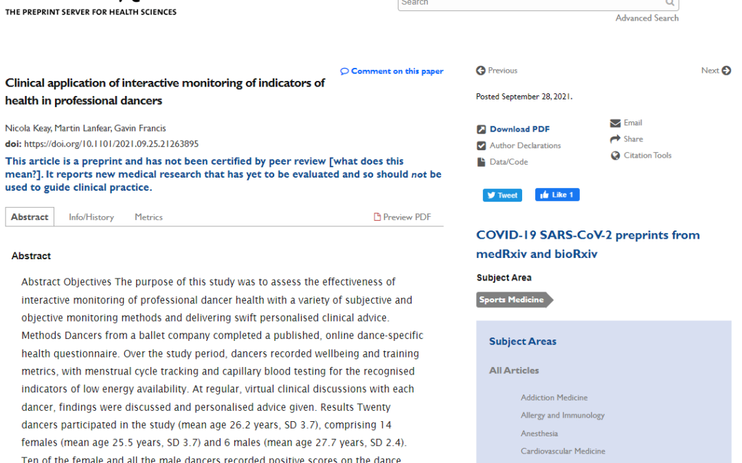 Another great scientific paper published with the assistance of AthleteMonitoring.com