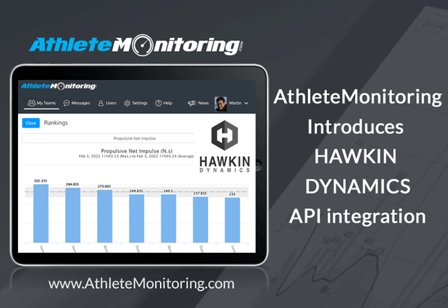 AthleteMonitoring Launches Hawkin Dynamics  Integration